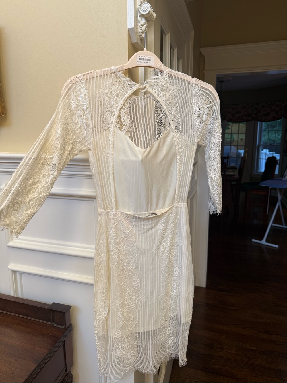 For Love & Lemons Cream Lace Long-Sleeve  Dress - Picture 3 of 7